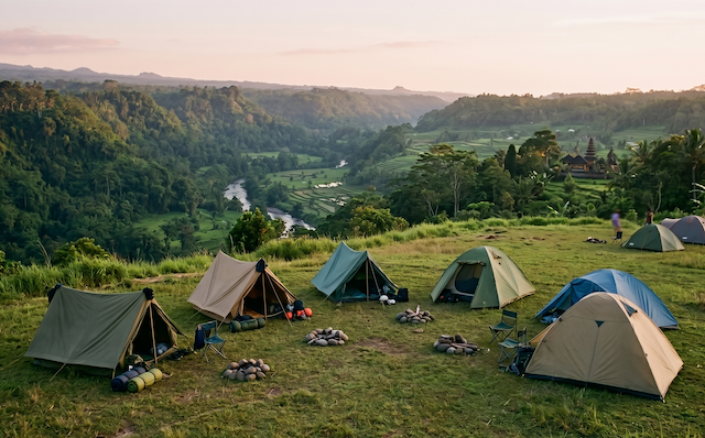 Camping ground at Lembah Raden