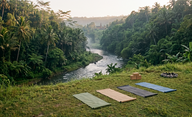 Yoga area at Lembah Raden