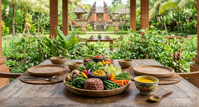 Healthy restaurant at Lembah Raden